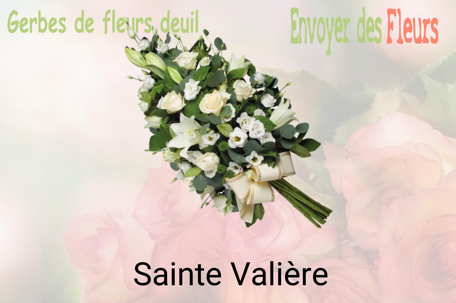 Gerbe de fleurs de deuil livrée à Sainte-Valière